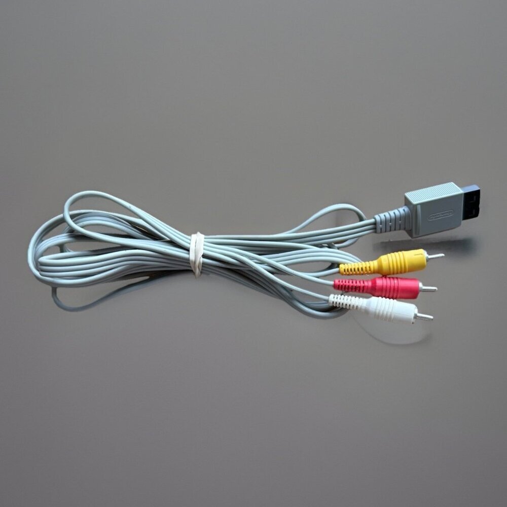 Nintendo Wii AV RCA Audio Video Composite Cable TV Connecting Cord OEM‎ RVL-009